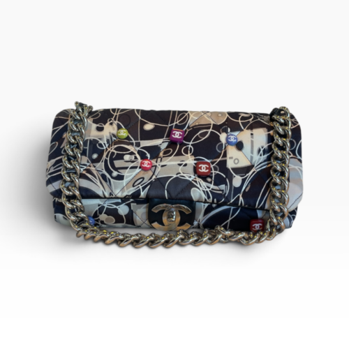 Chanel  Satin Quilted Medium Kaleidoscope Flap Bag