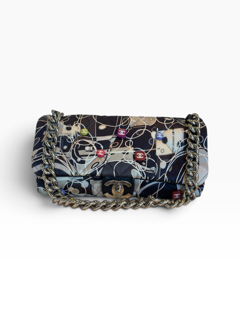 Chanel Satin Quilted Medium Kaleidoscope Flap Bag